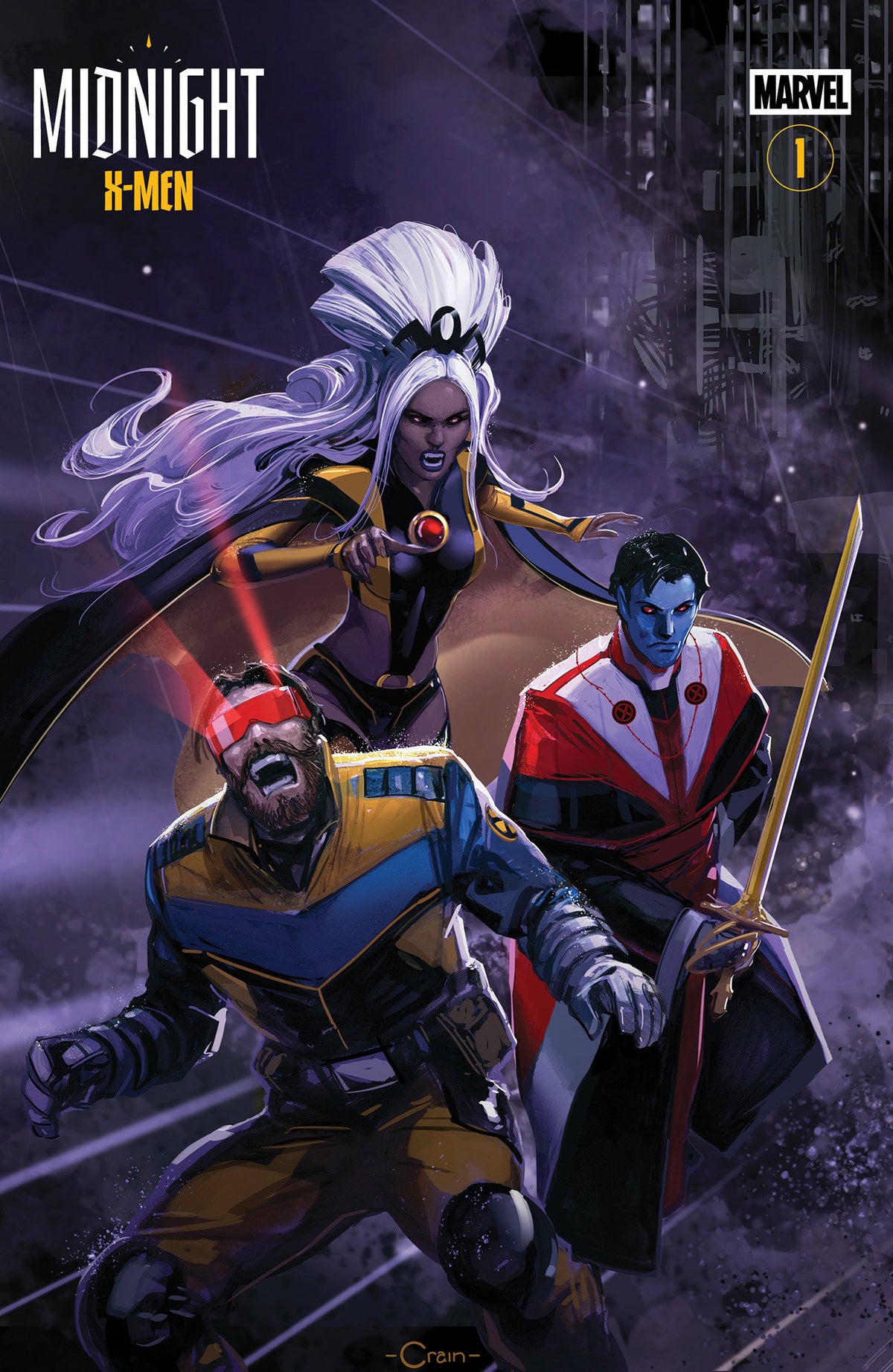 Midnight X-Men #1 Cover F Clayton Crain 3 Part Connecting Variant
