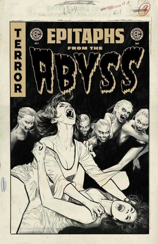 EC Epitaphs From The Abyss #7 (Of 12) Cover D Inc 1:20 Joelle Jones Black & White Artist Edition Variant