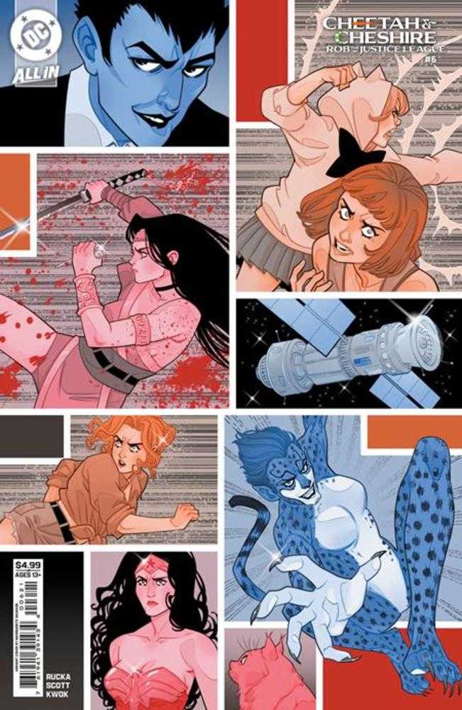 Cheetah And Cheshire Rob The Justice League #6 (Of 6) Cover C Marguerite Sauvage Card Stock Variant