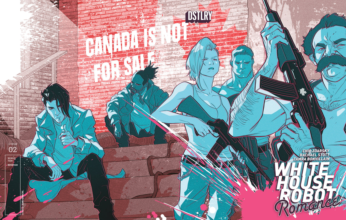 White House Robot Romance #2 Cover D Karl Kerschl Variant