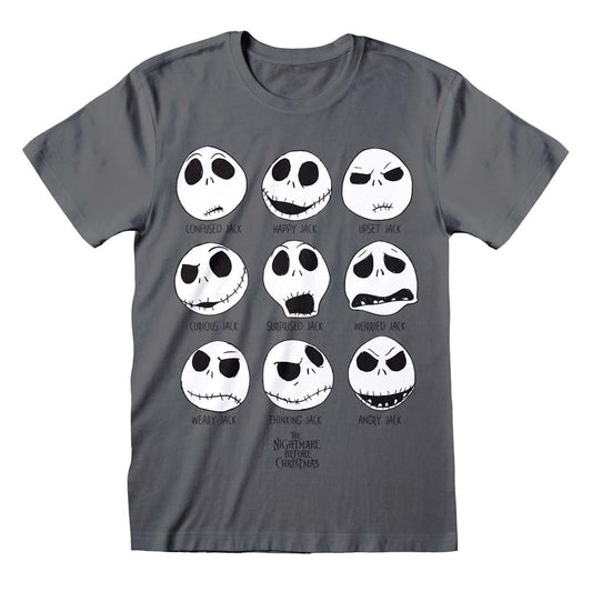 Nightmare Before Christmas Many Faces Of Jack T-Shirt