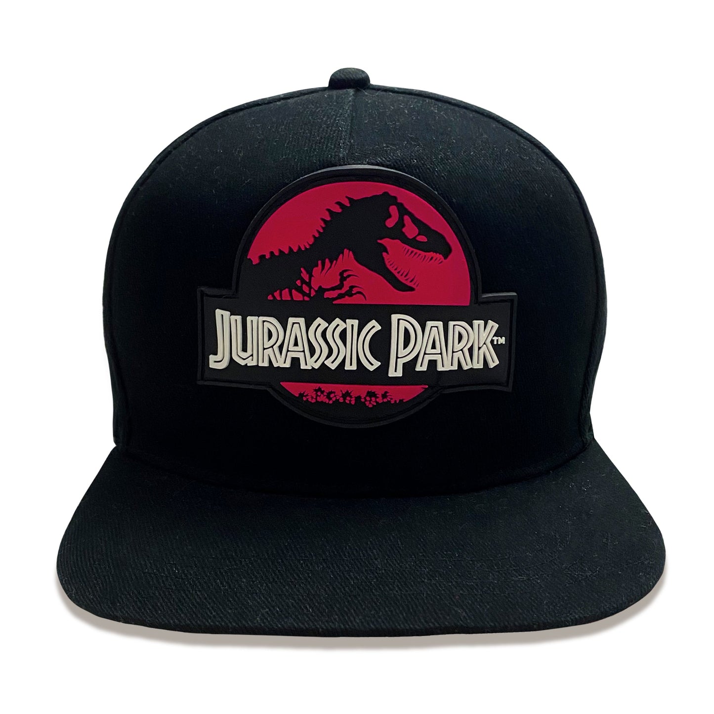 Jurassic Park Red Logo Rubber Badge Unisex Adults Snapback Cap