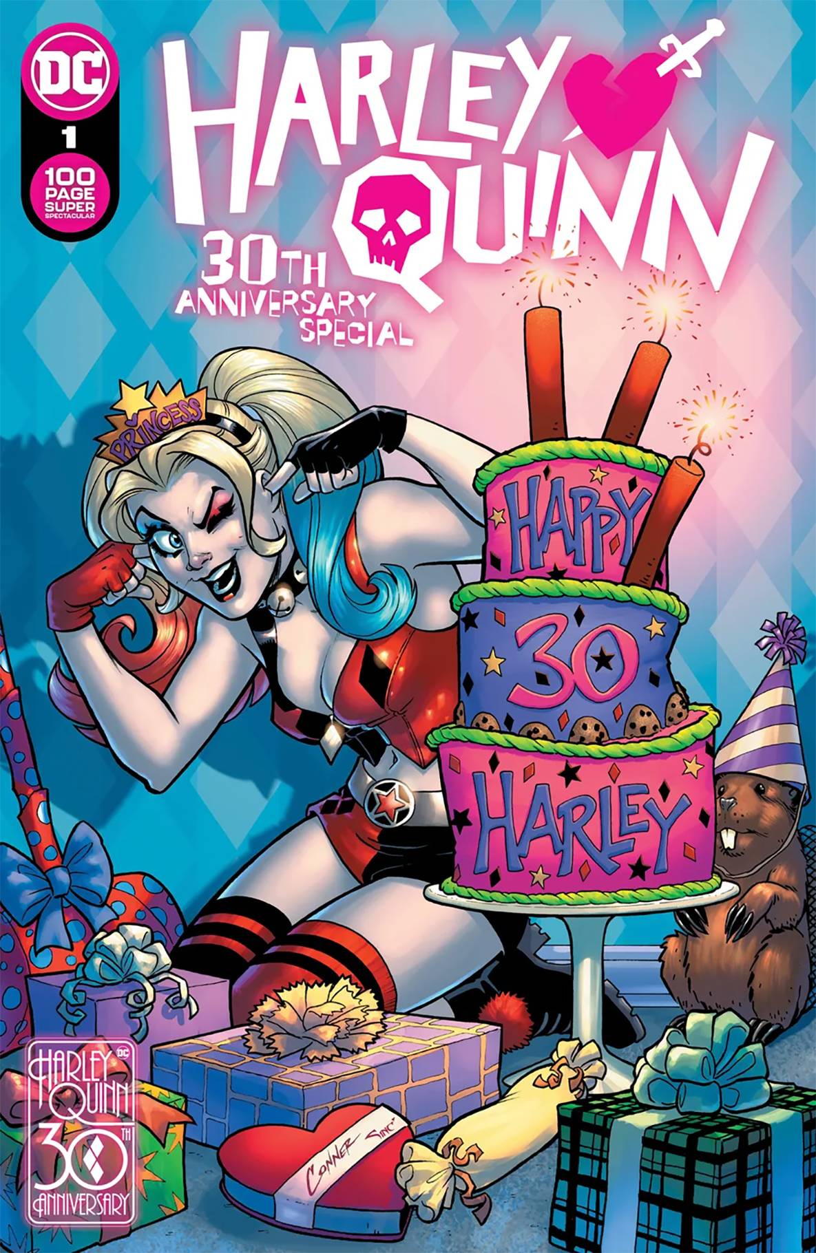 HARLEY QUINN 30TH ANNIVERSARY SPECIAL #1 SIGNED BY TERRY & RACHEL DODSON