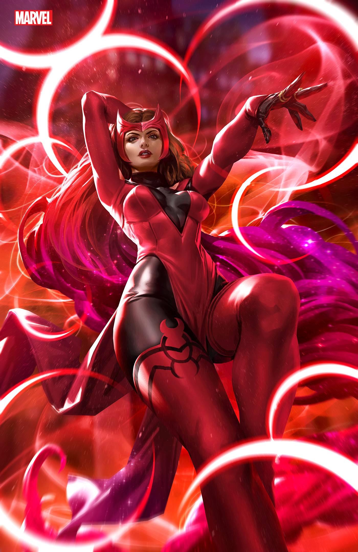 AVENGERS #1 1:50 COPY INCV CHEW SCARLET WITCH VIRGIN