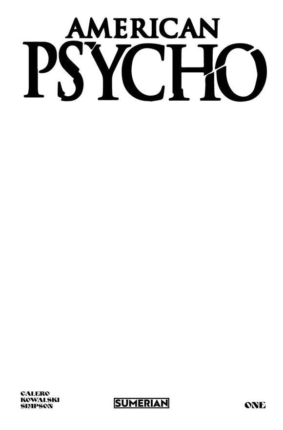 AMERICAN PSYCHO #1 (OF 5) CVR I 1:2000 LIMITED SKETCH COVER